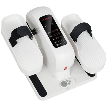 Компактний еліптичний тренажер SPORTNOW для дому під стіл. Електричний крос-тренажер з 12 рівнями швидкості та 7 рівнями опору.