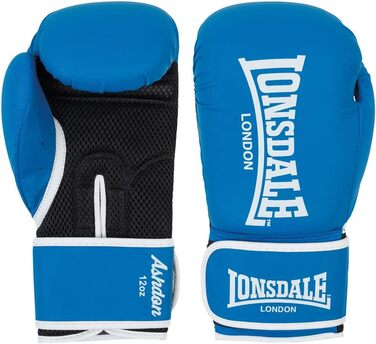 Боксерські рукавички Lonsdale Ashdon 10 унцій, синьо-білі, унісекс