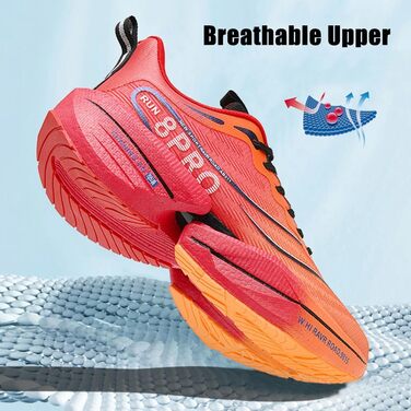 Дитячі кросівки для дівчаток, бігові та для ходьби, спортивні, дихаючі, легкі, для активного відпочинку, чорного кольору, розмір 36 (38 2/3 EU, Оранжевий)