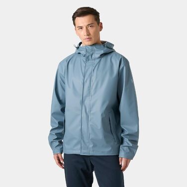 Чоловіча водонепроникна куртка-дождовик Helly Hansen Essential жовтого кольору (S, Navy)