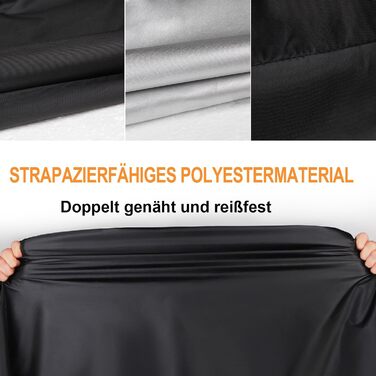 Захисний чохол для мотоцикла Motorrad, зимовий, водонепроникний, 210D, 275x105x125 см