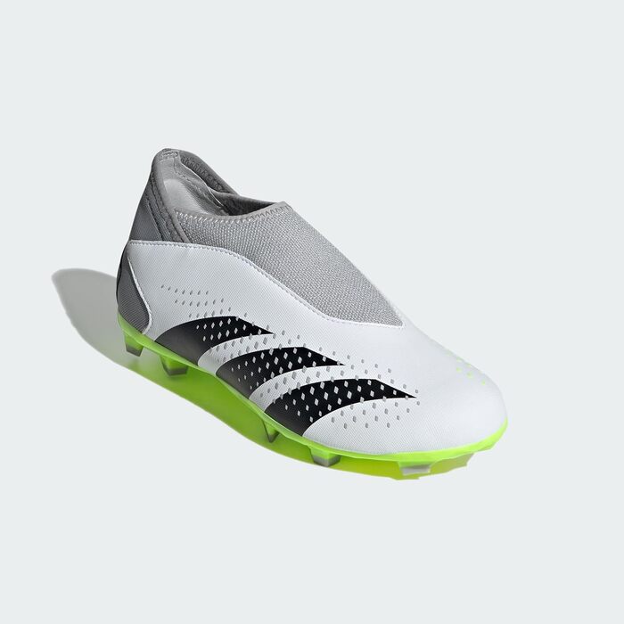 Бутси для футболу Adidas Predator Accuracy.3 Laceless Firm Ground, 38 EU, Cloud White/Core Black/Lucid Lemon