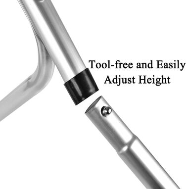 Складаний столик 60 см, портативний, для кемпінгу та пікніків, сад, на вулицю. Складаний стіл з алюмінієвим каркасом, регульована висота, 60 x 45 x 26 см, білий