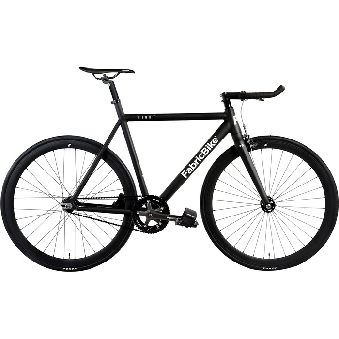 Велосипед FabricBike Light фіксований, синглспід, алюмінієва рама 28'', матовий чорний, розмір L-58см