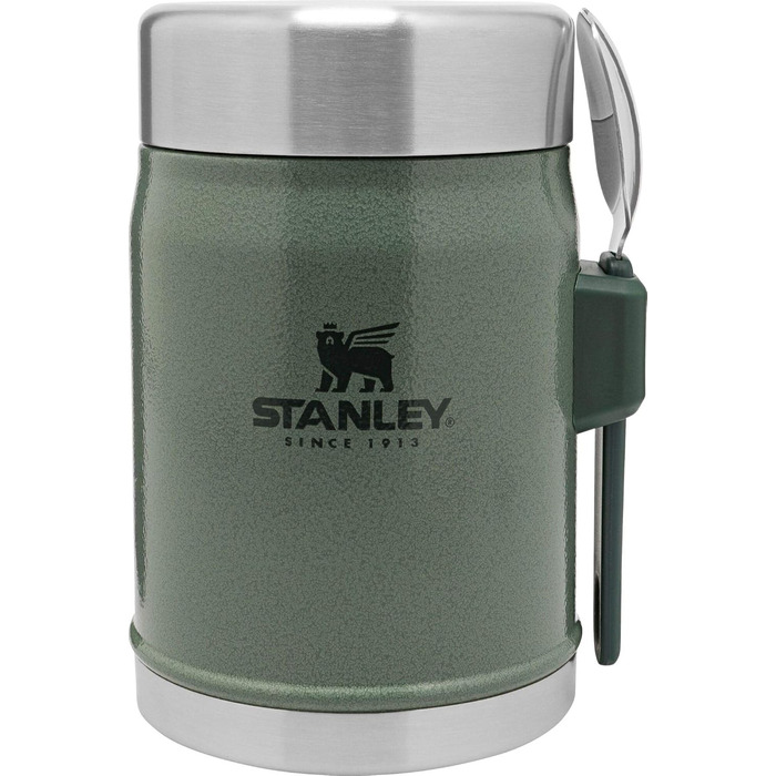 Термос Stanley Classic Legendary 1 л – зберігає тепло/холод 24 години та термоконтейнер для їжі з ложкою 400 мл