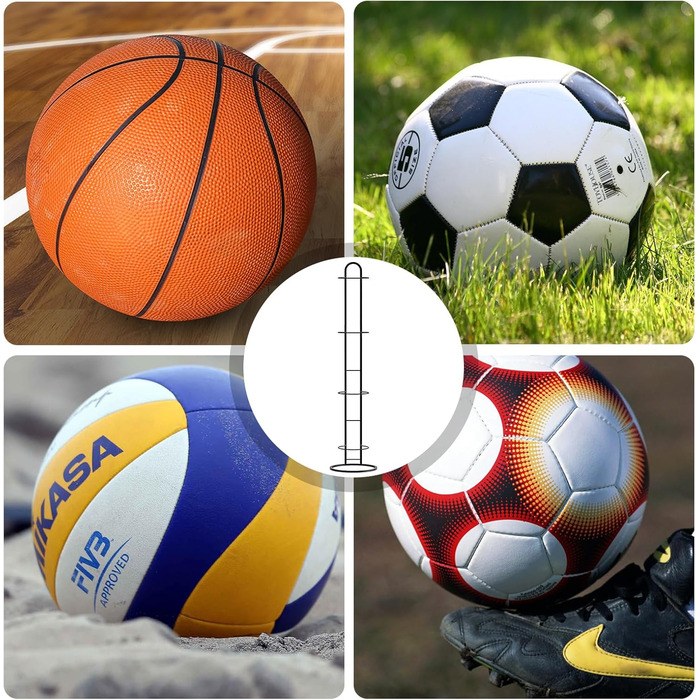 Стеллаж для м'ячів: футбольний, баскетбольний, волейбольний, багатоярусний, розбірний. Зберігання м'ячів (білий)