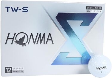 Гольф-м'ячі Honma New TW-S 2024, унісекс, 12 шт., білі