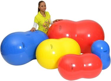 Фітбол GYMNIC Physio Roll для реабілітації, синій м'яч для гімнастики
