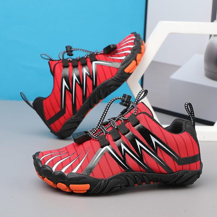 Дитячі шкарпетки-кросівки Kinder: дихаючі, антиковзні, для піших прогулянок та спорту, EU 26-40, червоні