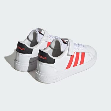 Кросівки Adidas Grand Court C для дітей (28.5 EU, білий, червоний, чорний)