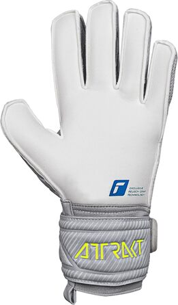 Рукавички воротарські Reusch Attrakt Grip Finger Support унісекс, розмір 10.5, для всіх поверхонь, сіро-жовті