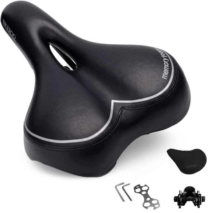 Преміум велосипедний сідло для чоловіків та жінок, водонепроникне, з гелевим наповнювачем, зручне, ергономічне, дихаюче, амортизуюче, для трекінгу, міста, MTB, e-bike