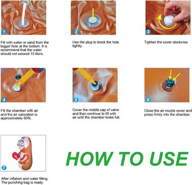 Дитячий боксерський мішок для ударів, стоячий мішок для кікбоксингу, боксерський манекен, надувний, для хлопчиків, спорт, подарунок, активний відпочинок на вулиці, ігри на подвір'ї (Орангутанг)