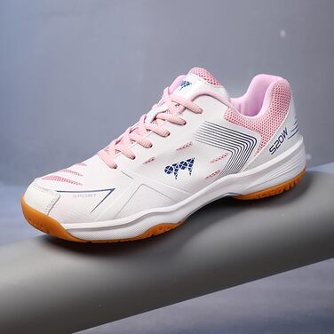 Унісекс тенісні кросівки: легкі, дихаючі, для залу та вулиці (білий рожевий, 40 EU)