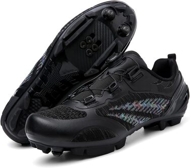 Жіночі велотуфлі для MTB, Mountainbike, сумісні з SPD, дихаючі, чорні (41 EU)