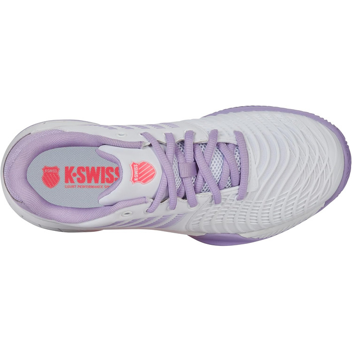 Жіноче тенісне взуття K-Swiss Express Light 3 (39.5 EU, білий, фіолетовий)