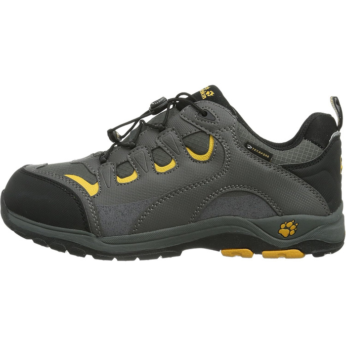 Дитячі трекінгові черевики Jack Wolfskin Ambition Texapore, 32 EU, чорний/жовтий