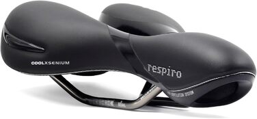 Велосипедне сідло Selle Royal Respiro Soft Athletic чорне 25,6 x 22,7 см