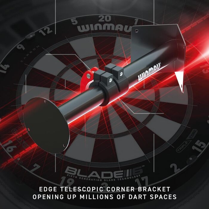 Кутовий телескопічний кронштейн для дартборду WINMAU Edge