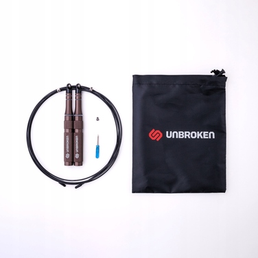 Професійна тренувальна скакалка Unbroken Speed Rope SR-PRO Gunmetal 3.2м