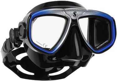 Маска для дайвінгу Scubapro Zoom EVO чорна/синя, силіконова