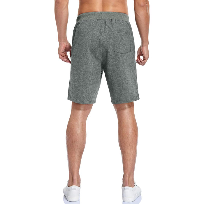 Чоловічі шорти спортивні Baumwolle, 2 шт. - чорний/світло-сірий (XL, темно-сірий)