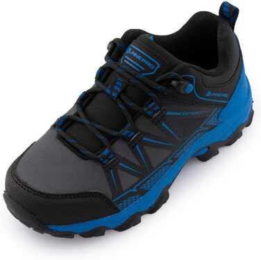 Дитячі трекінгові черевики Alpine PRO FARO, блакитні, розмір 33 EU. Легкі, дихаючі, для активного відпочинку та походів. Міцний Softshell, гумова підошва.