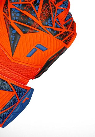 Воротарські рукавички Reusch Attrakt Silver Junior для дітей, помаранчево-сині-чорні, розмір 8, унісекс