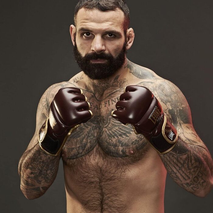Рукавички для MMA Leone 1947 Legionarvis Bordeaux, L – для греплінгу та фріфайту, тренувальні
