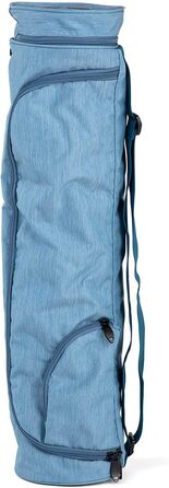 Сумка для йоги Bodhi ASANA 60 см, водостійка, з зовнішніми кишенями, поліестер, для килимків і аксесуарів, синя