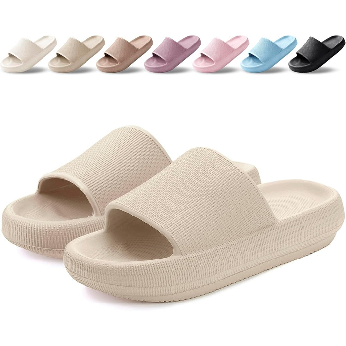 Шльпанці Badelatschen Cozislides: Зручні та антиковзкі шльпанці для дому та пляжу (37/38 EU, Хакі)