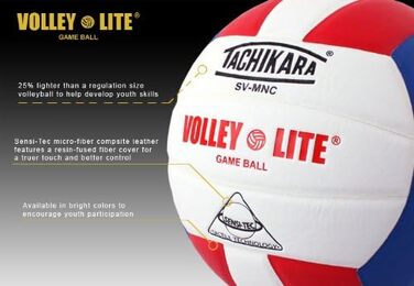 М'яч волейбольний Tachikara Volley-Lite, додаткові кольори (EA)