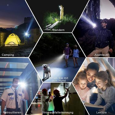 Ліхтар LED Shadowhawk XHP160.2 550000 Lumen, тактичний, USB, IP67, водонепроникний, для кемпінгу та активного відпочинку