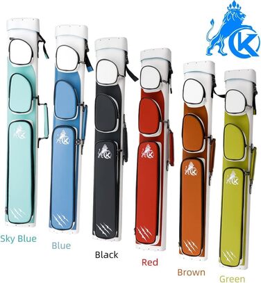 Чохол для більярдних куль KONLLEN, ручної роботи, 6 відділень, 2 кийки, 4 аксесуари, 6 кольорів, коричневий