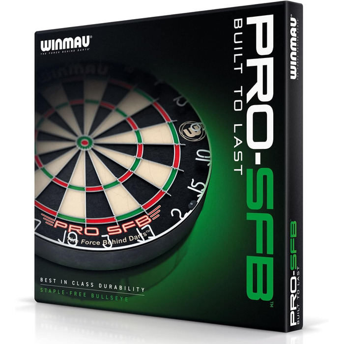 Дартборд WINMAU Pro SFB з сизалю, професійний, різнокольоровий