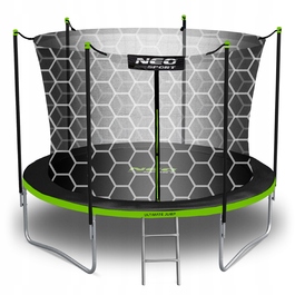 Садовий батут Neo-Sport 10ft/312см із внутрішньою сіткою та драбиною