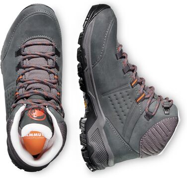 Черевики для трекінгу та хайкінгу Mammut Nova IV Mid LTH, жіночі, 42 EU, чорний/гарячий червоний