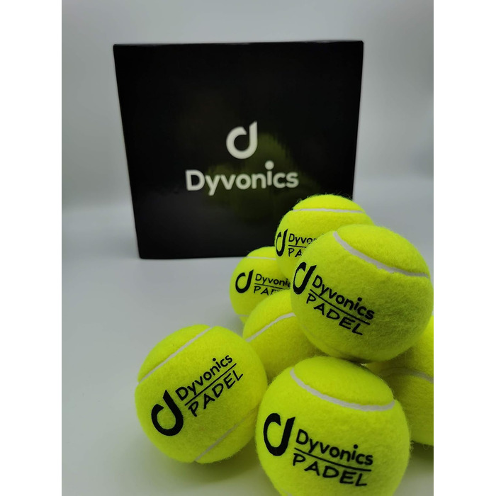 Падельні м'ячі Dyvonics, жовті, 9 шт. (3 туби по 3 м'ячі)