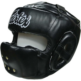 Захисний шолом Fairtex HG14 чорний для MMA, Муай Тай, тайського боксу, розмір L