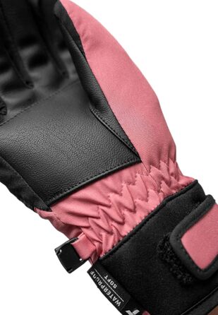 Дитячі гірськолижні рукавички Reusch Benji R-TEX XT водонепроникні з функцією Touchscreen (чорно-рожеві, розмір 6.5)