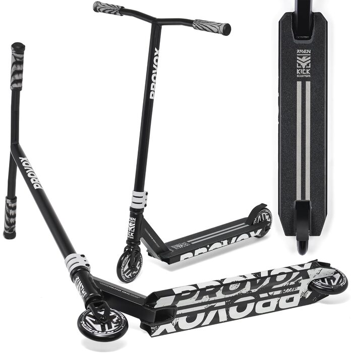 Самокат трюковий RAVEN Evolution Provox Black для дітей та дорослих, колеса 100мм PP+PU, підшипники ABEC-7