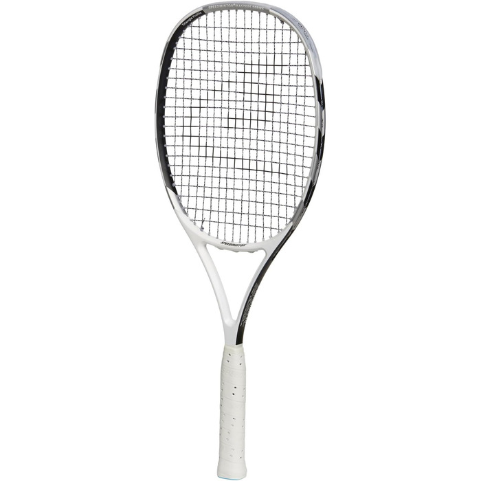 Бадмінтонна ракетка Speedminton Phantom біло-чорно-срібляста