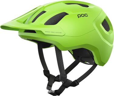 Велошолом POC Axion для трейлового катання, XS (48-52 см), флуоресцентний жовто-зелений, матовий, модель 2023, із запатентованою системою безпеки