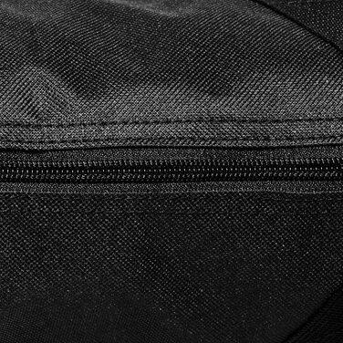 Чохол для лиж Black Crevice Nordic 210 см, міцний 600D/PVC, для 1 пари, подвійна блискавка, ремінь, чорний/срібний