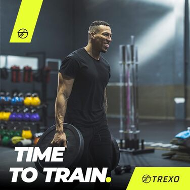 Олімпійський бампер диск TREXO 20 кг, гумований, для штанги 50 мм, кросфіт і силові тренування