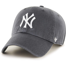 Кепка New Era 47 Yankees Charcoal/White - Офіційна кепка бейсболка MLB New York Yankees