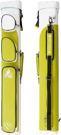 Чохол для більярдних куль KONLLEN 6-лунковий ручної роботи, 2 кийки, 4 аксесуари, 6 кольорів, трав'яно-зелений