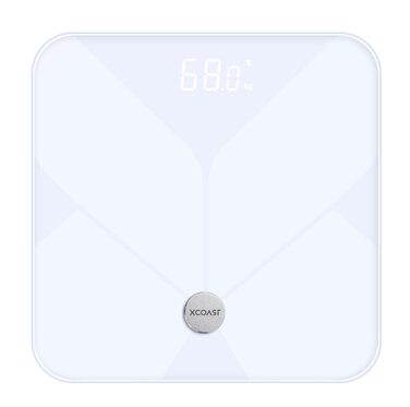 XCOAST WELLISCALE: Розумна вага з Bluetooth для аналізу складу тіла - фітнес-вага з додатком