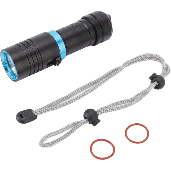 Ліхтар під водою ViaGasaFamido 5000 Lm, IPX8, 100 м, регулювання яскравості, для дайвінгу, риболовлі, полювання, рятування, кемпінгу, водонепроникний, з алюмінієвого сплаву