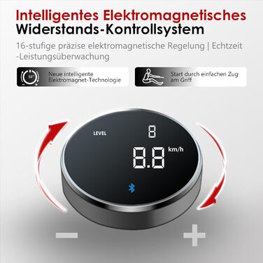 Гребний тренажер Wenoker для дому, магнітний з APP та LCD-дисплеєм, 32 рівні опору, тихий, максимальне навантаження 160 кг, вертикальне зберігання H310